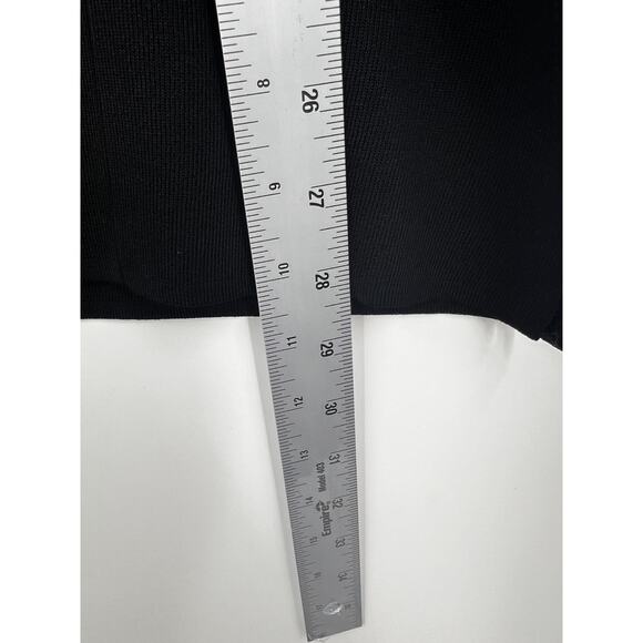 Exclusively Misook Black‎ Blue Knit Long Sleeve Blazer Jacket Size XS - Picture 7 of 7